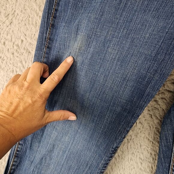 Wrangler Jeans Womens 9 Tall Dark Wash Stretch Mid Rise Bootcut *Read* - Picture 3 of 14